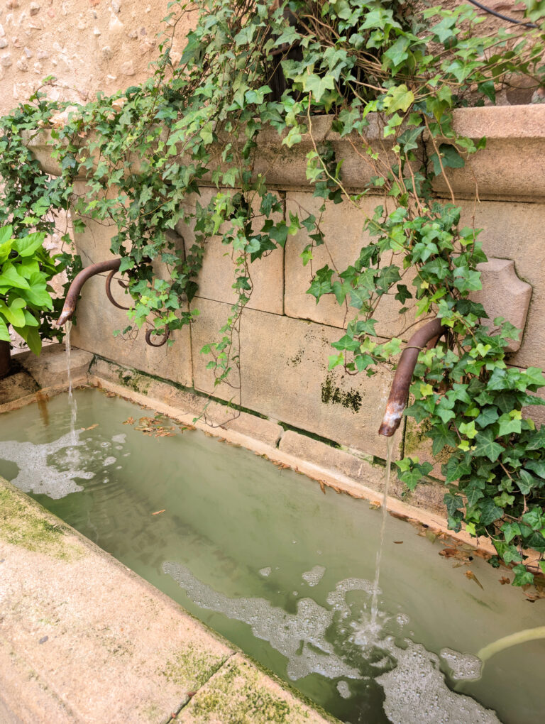 Fontaine dans le patio au 215 Gambetta à Cavaillon