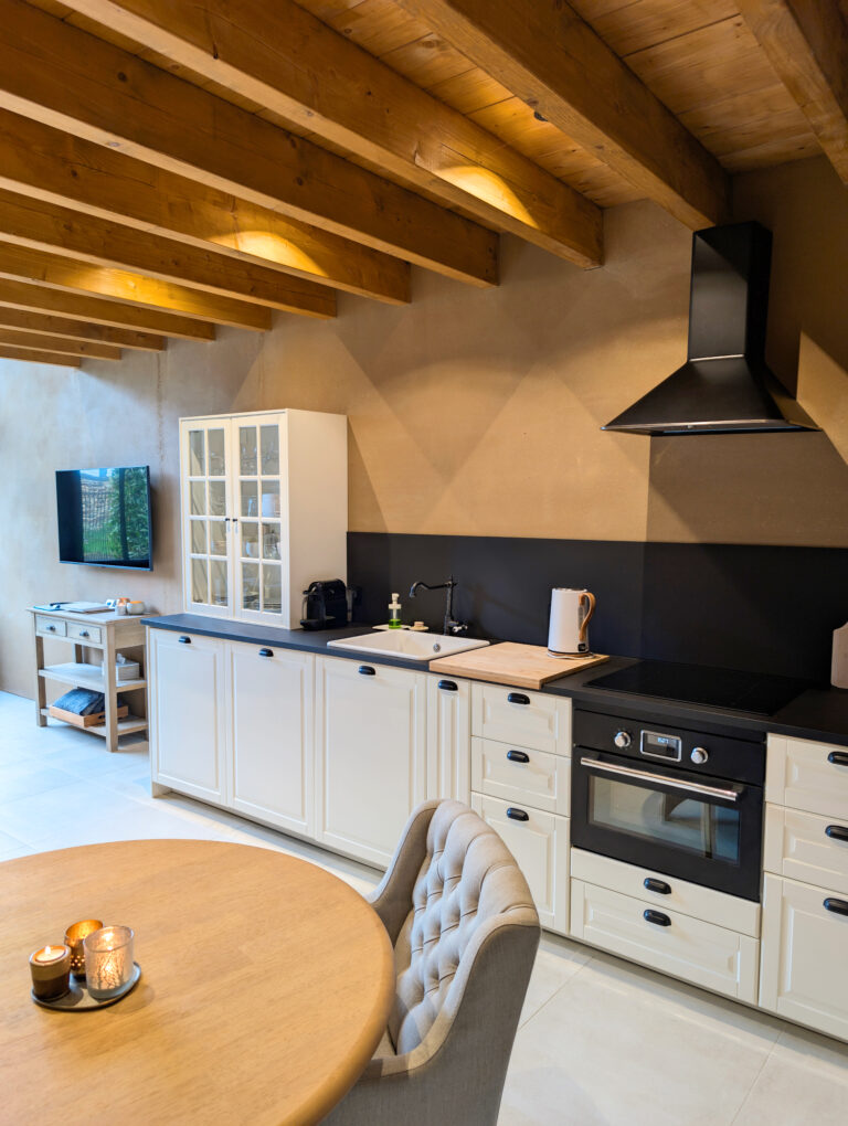 Cuisine tout équipée au Paddock Lodge à Stoumont