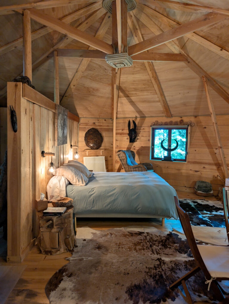 Chambre de la cabane à la Cabane Du Bois Dormant à Spa