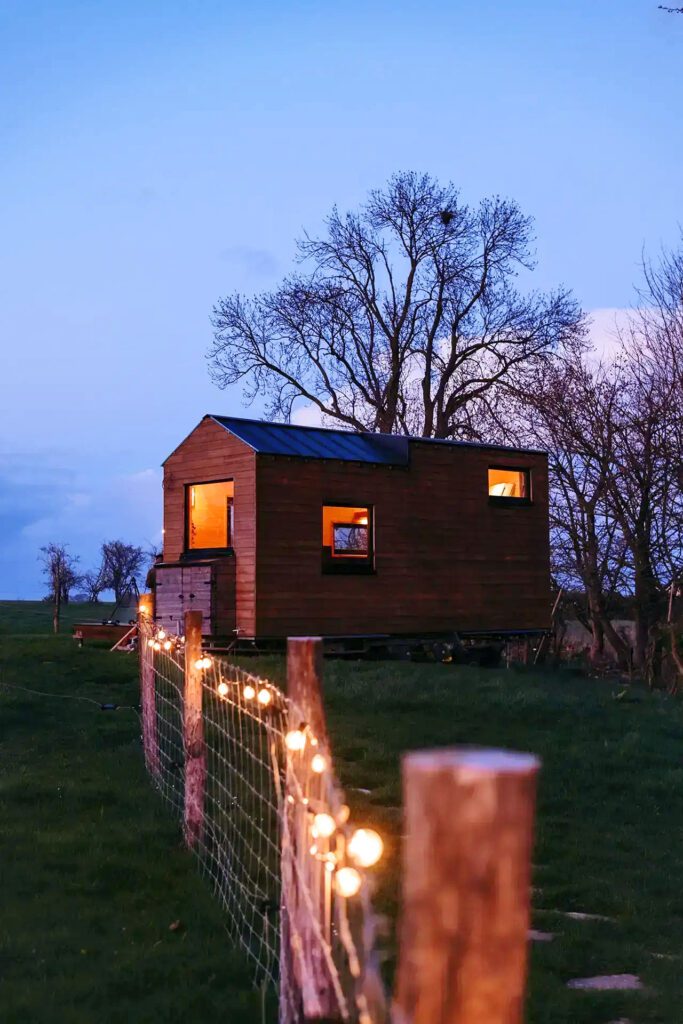 Berta Tiny House de nuit à Berta Tiny House à Verlaine